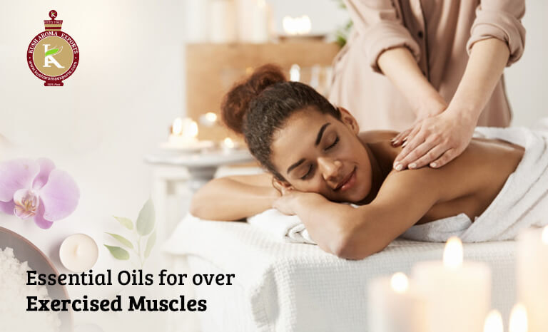essential oils for over exercised muscles