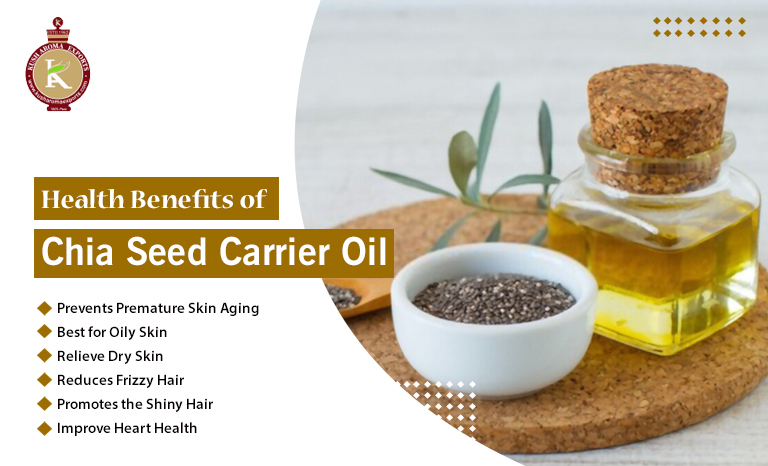 Chia seed carrier oil