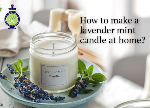 DIY Lavender mint candle